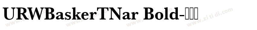 URWBaskerTNar Bold字体转换